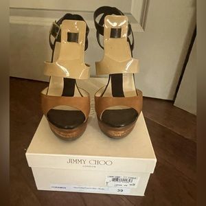 Jimmy Choo Wooden Heel Shoes Size 9